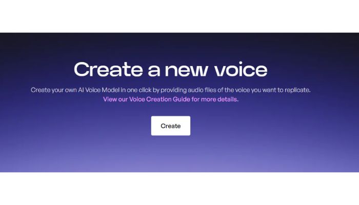 create a new voice