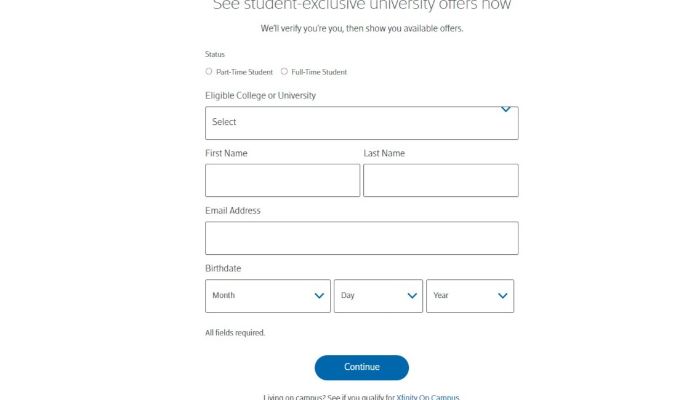 discount form of xfinity