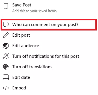 who can comment on your post