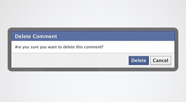 Deleting Comments on Facebook posts