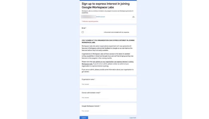 google login for for duet ai