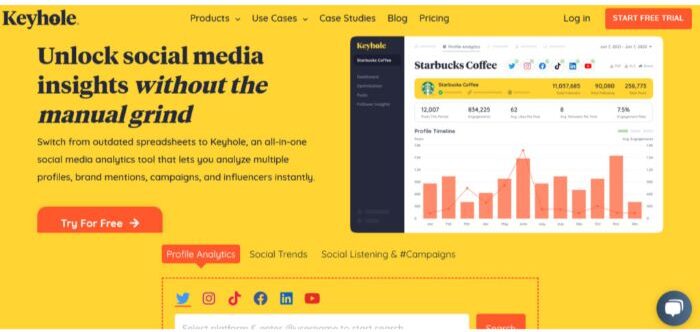 keyhole all in one Instagram Analytics Tools