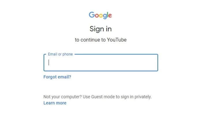 login to your account on pc
