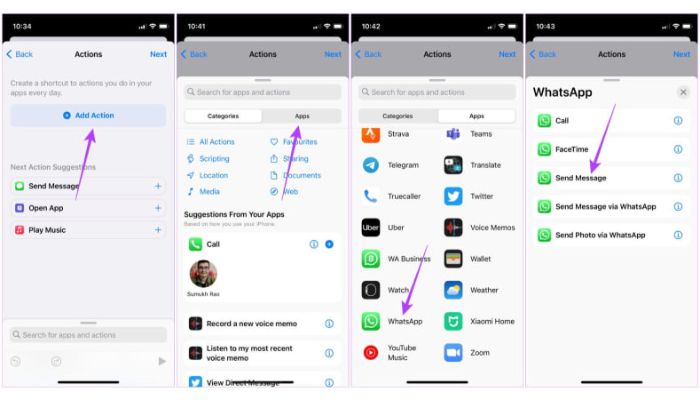 set up WhatsApp-Messages on iphone