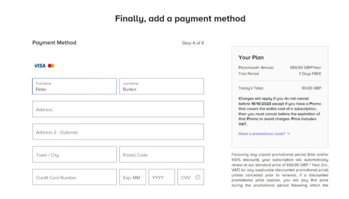 Enter your billing address