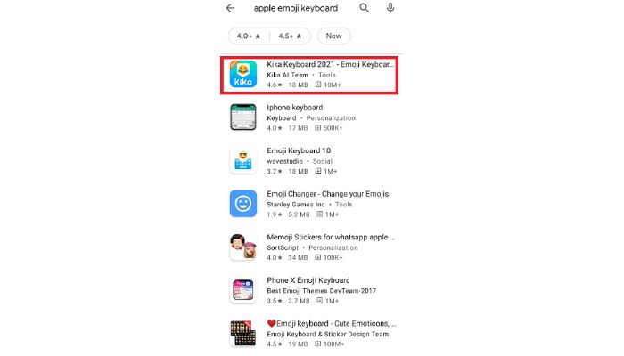 Installing an Emoji Keyboard for get iPhone emojis on Android