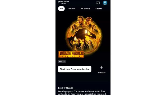 Open Prime Video App