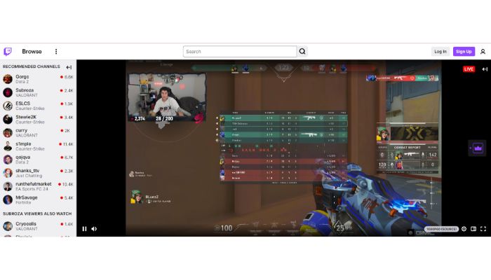 Valorant on Twitch