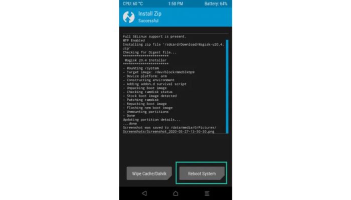 reboot your device