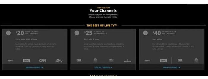 sling tv plans
