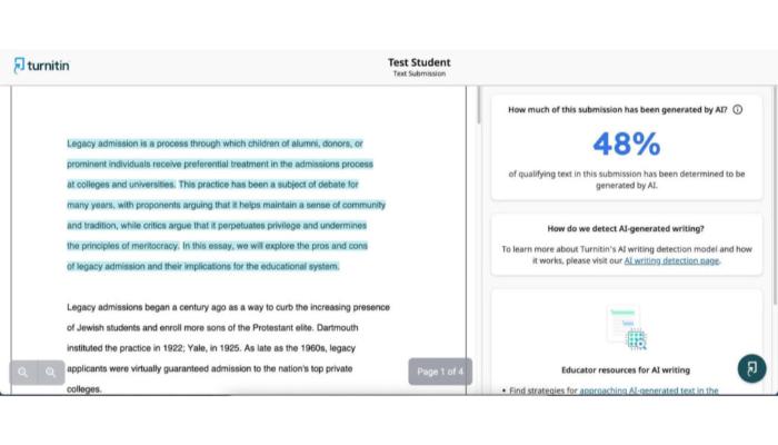 AI-generated texts - dectecting