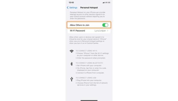 Personal Hotspot on your iPhone