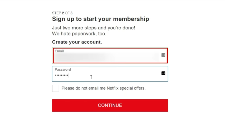enter your details