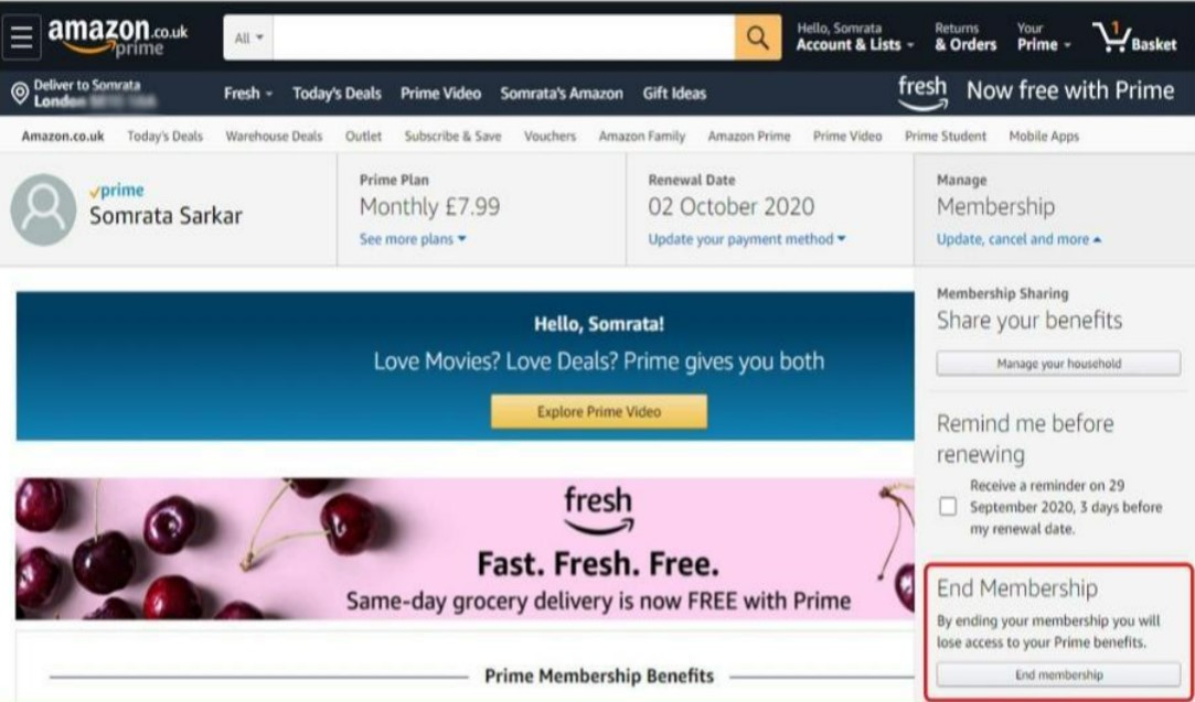 How to Cancel Amazon Prime Membership?