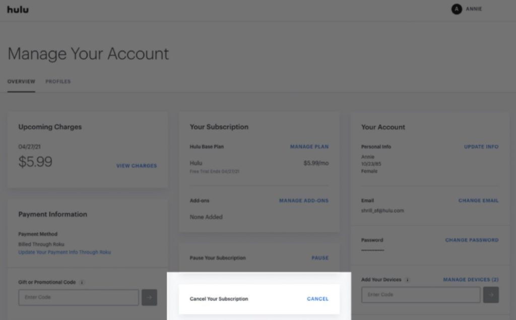 How To Cancel Hulu Subscription? - Including Free Trial - New Vision - Can I Cancel My Free Trial Of Hulu