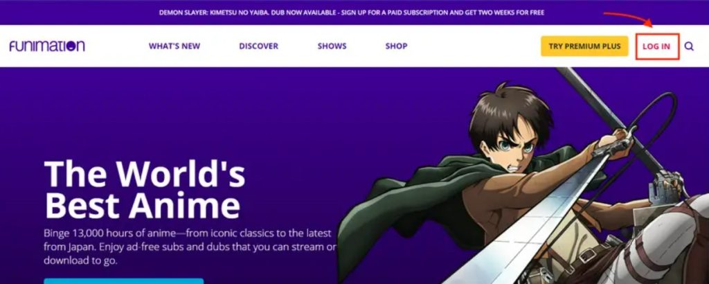 Cancel Funimation Subscription on website