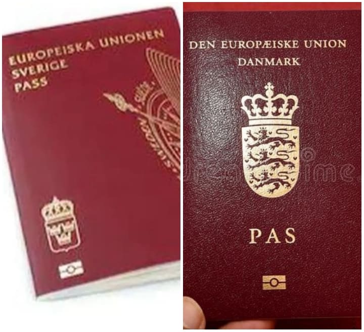 Denmark, Sweden Passport