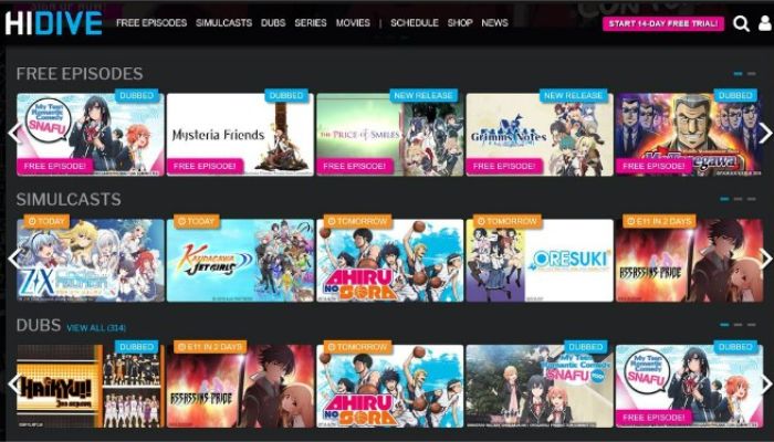 Hidive cheap streaming platform