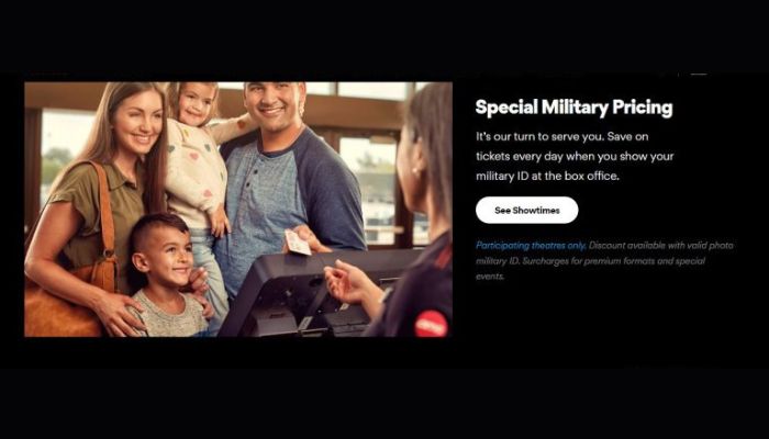 Special Offers At AMC For Military