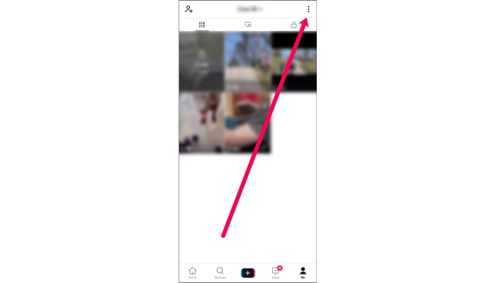 TikTok Three Dots