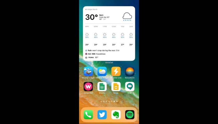 Weather iPhone Widgets