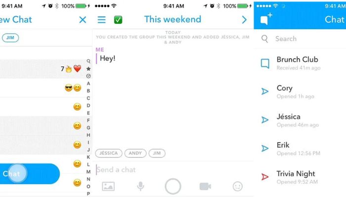Send Snaps to Several Users