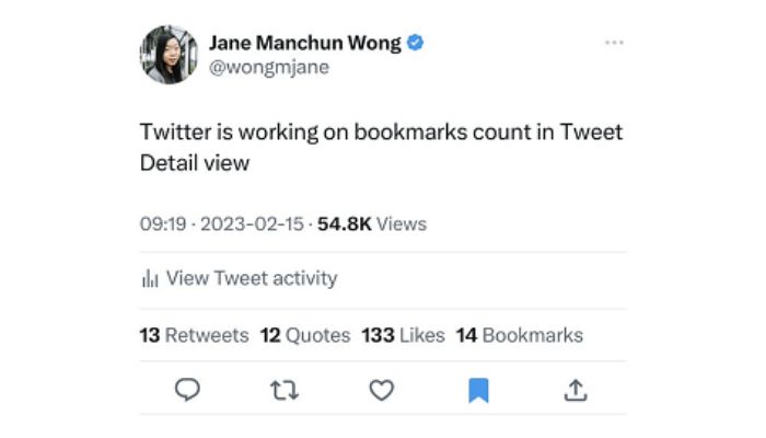 view bookmark count twitter