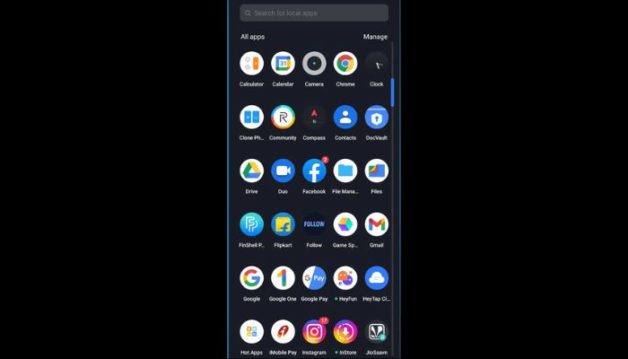 Android file manager option