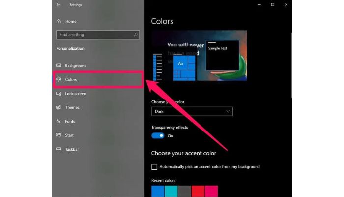 Dark Mode Colors