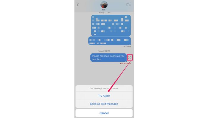 IMessages Deliever Problem
