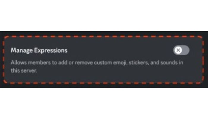 Manage expression discord