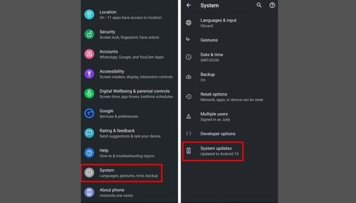 Update Android