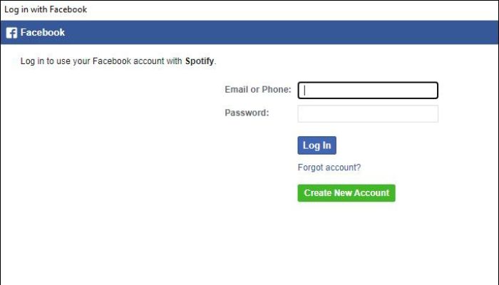 Connect To Facebook Using Phone Or Email