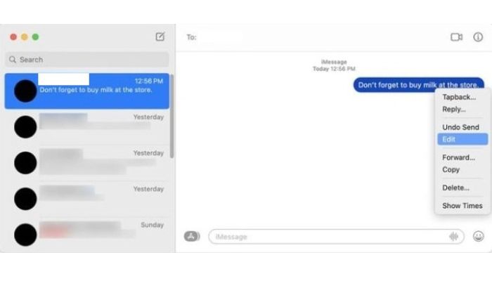 Edit Message On Mac