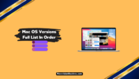 Mac OS Versions Full List In Order