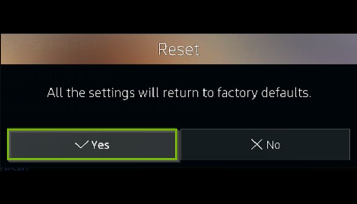 Return To Factory Reset