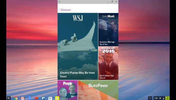 Snapchat on Chromebook