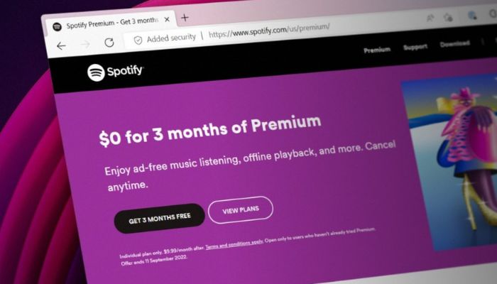 Spotify premium free trial