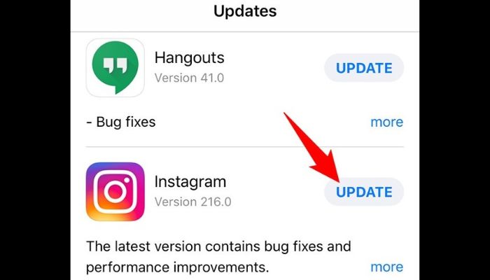 Update Instagram