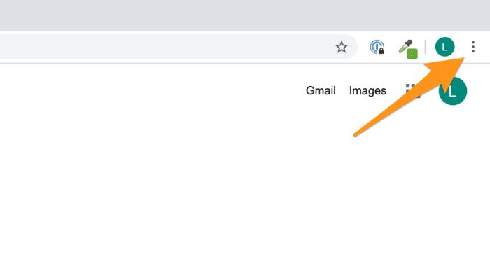 Google Menu Three Dots