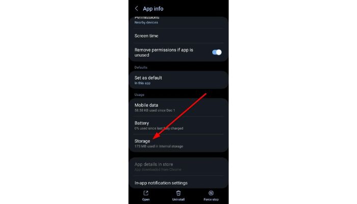 Snapchat App Storage