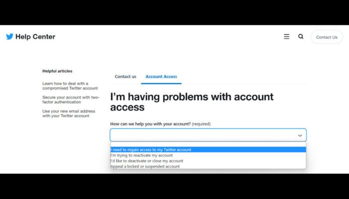 Account Help Center