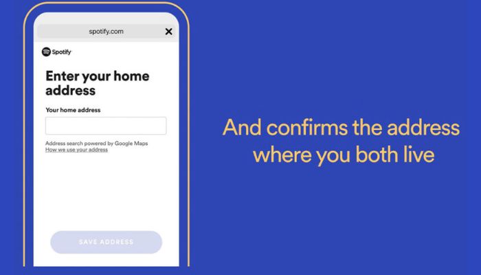 Confirm The Address Where You Both Live