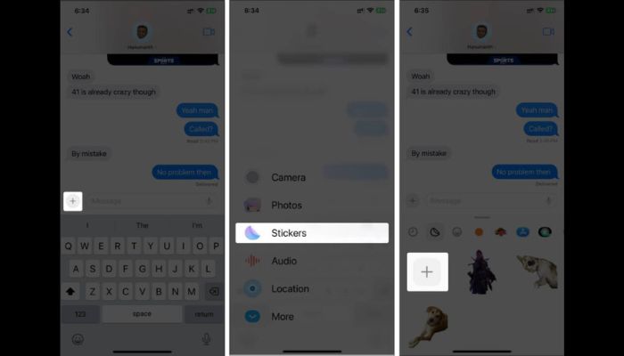 Live Stickers From IMessage App