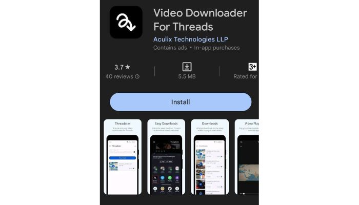 Video Downloader Threads 