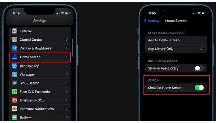 Remove Search Feature from device