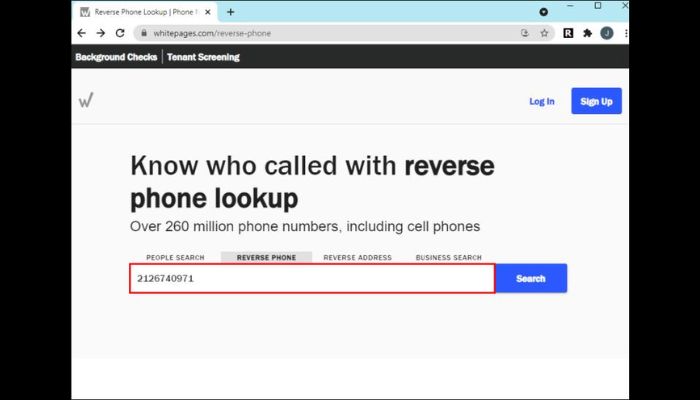 Write Phone Number