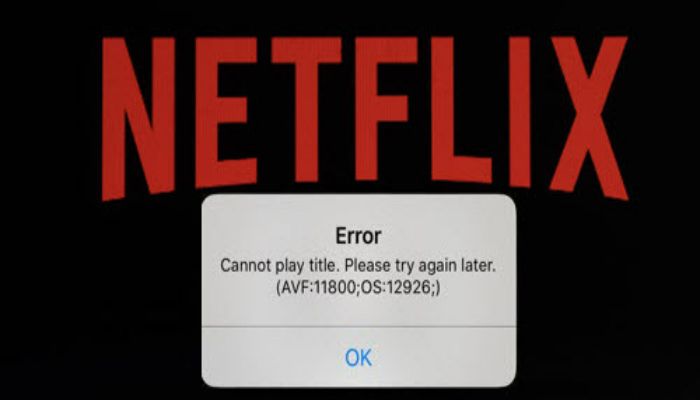 error code on netflix