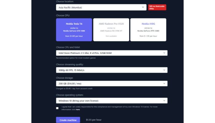 Create airgpuMachine - Play Roblox in Browser without Now.gg