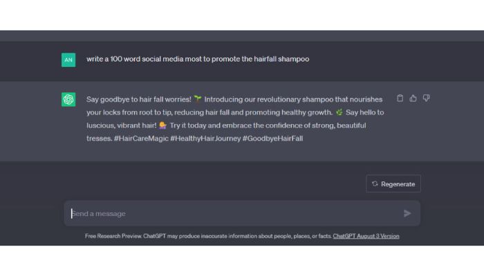 Social Media Management by chatgpt